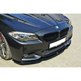 Накладка сплиттер на передний бампер вариант 2 на BMW 5 F10 / F11 M-Pack